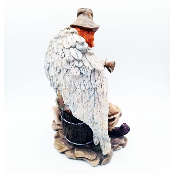 Clown with Angel Wings with Trumpet & Dog 9 Inches Tall Vintage 1980s Ceramic - Picture 6 of 16